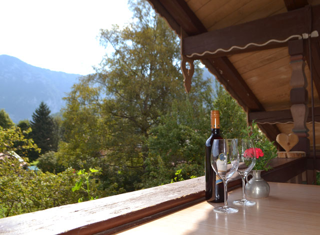 Blick vom Balkon